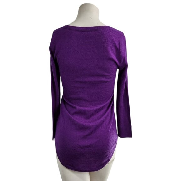 NWT ATM Barneys NY 100% Cashmere Sweater S Tunic Longline Lightweight Round Neck - Picture 3 of 6